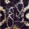 Women's Plus Size Color Block Knot Flat Sandals - 2025 New European & American Beach Toe Loop Style