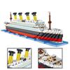 Stadt Weltberühmter Film RMS Titanic Schiffsmodell Bausteine Figuren Boot Freunde Mini 3D Micro Ziegel Spielzeug Für Kinder Geschenke