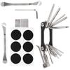 Fahrradreifen Reparaturset Tragbare Tasche Reifenheber 11 in 1 Multifunktions Fahrradwerkzeugtasche