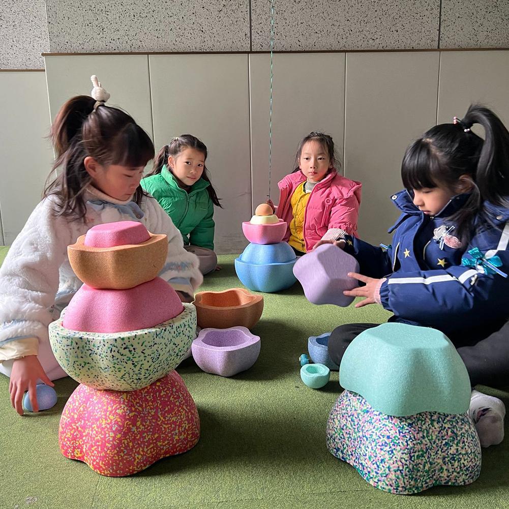 Balance Stepping Rainbow Stone Kids Sports Toys Touch Sensory Integration Training Tactile Sensing Equipment for Children Games