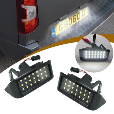2pcs Rear LED Number License Plate Light Lamps 6000K White for Peugeot Expert Partner for Citroen Berlingo for Toyota for Fiat