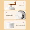 Hand Crank Kitchen Ice Crusher Snow Cone Shaver With Tray Stainless Steel Blade Non-electric Machine For Home Commercial