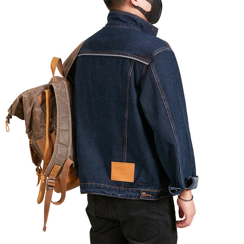 Xintang Men's 2025 Retro Loose Denim Jacket - Spring Collection