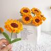 Artificial Flower Long-Lasting Never Wither Hand-Made Twist Sticks Silk Flowers Realistic Faux Floral Arrangement Home Decor