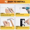 Horizontal 5-Rod Fishing Rod Holder Wall Ceiling Storage Rack Wall Mounted Fishing Poles Rack Easy Installation