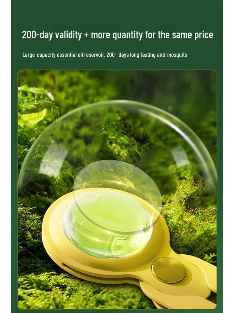 Portable Silicone Anti-Mosquito Pendant with Long-Lasting Plant Essential Oil for Outdoor Sports