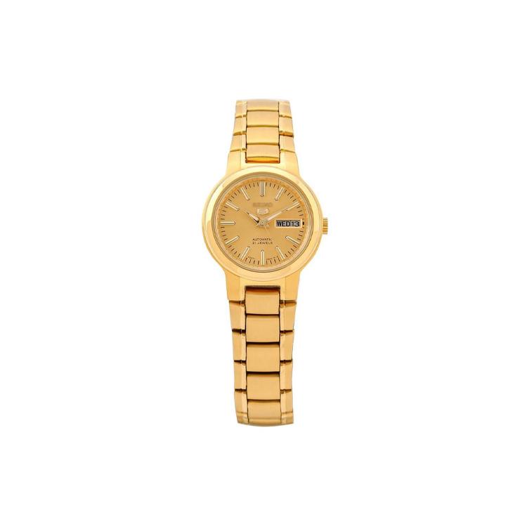

SEIKO 30m Water Resistant Automatic Mechanical Movement Stainless Steel Strap Watch 24*10mm SYME46K1 Gold Dial