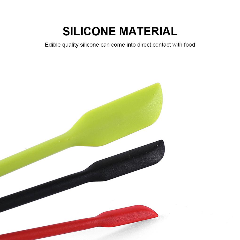 4 Stück Lebensmittelqualität Materialien Mini Silikonspatel Leicht zu reinigen Kleiner Spatel Silikon Mini