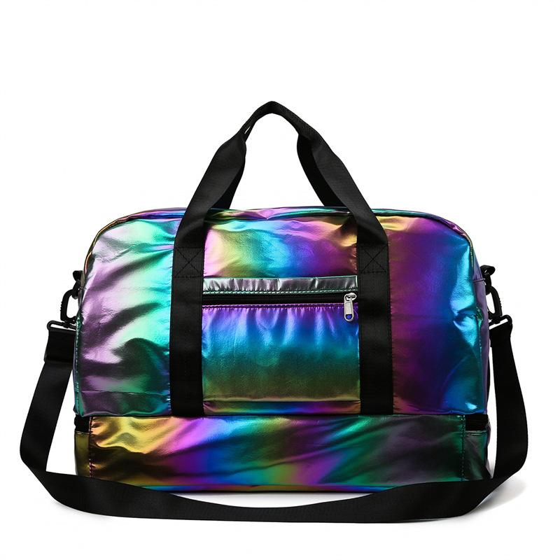 

Fashion sports fitness bag women s 2025 new Yu large-capacity simple messenger yoga bag portable travel bag