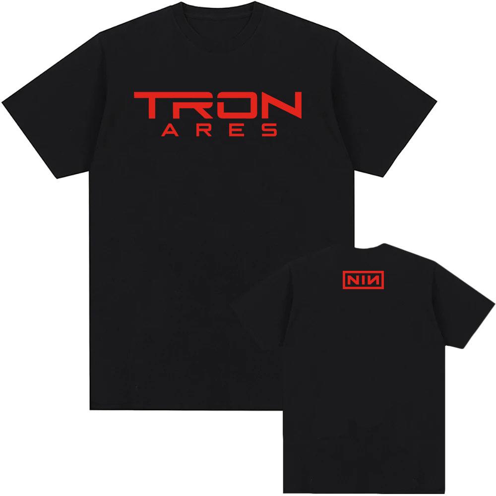 Nine Inch Nails Tron Ares T-shirt Rock Band Album Printing Tshirts Cotton Loose Casual Fashion Tee-shirt Graphic Print Tees