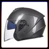 3/4 Open Face Motorcycle Helmets Racing Electric Jet Helmet Men Women Open Half Face Helmet Moto Street Four Seasons DOT