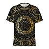 Bohemian Mandala Pattern T Shirt Men Kaleidoscope 3D Printed T-Shirts Summer Fashion O-Neck Loose Short Sleeve Tees Streetwear