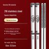 Essstäbchen-Set aus 316L Edelstahl, rutschfest, verbrühungssicher, quadratisch, für Hot Pot und Kinder