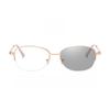 New Metal Semi-Rimmed High-Definition Photochromic Myopia Glasses Unisex Fashionable Trendy Versatile Eyewear 0 To -4.0