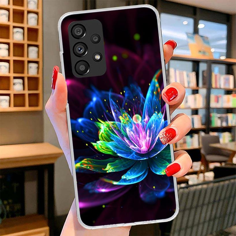 

Lotus Blue White Flowers Phone Case For Samsung Galaxy A17 A37 A57 A16 A26 A36 A56 A15 A25 A35 A55 A14 A24 A34 A54 A13 A23 A33 A Samsung A07