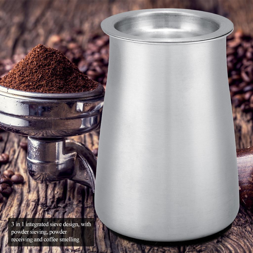 Stainless Steel Coffee Powder Sieve Dustproof Flour Filter Cup Grinder Accessory