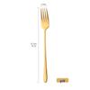 Korean Style 304 Stainless Steel Long Handle Fork - Ideal for Steak, Salad, and Western Tableware in Restaurants or Homes