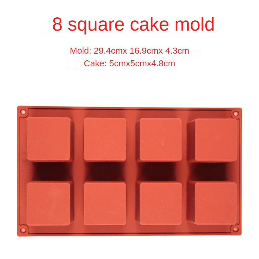 Silicone Cake Mold Non-stick Durable Small Square Shape 3d Cake Tools Silicone Square Mold Easy Demoulding Silicone 8 Company