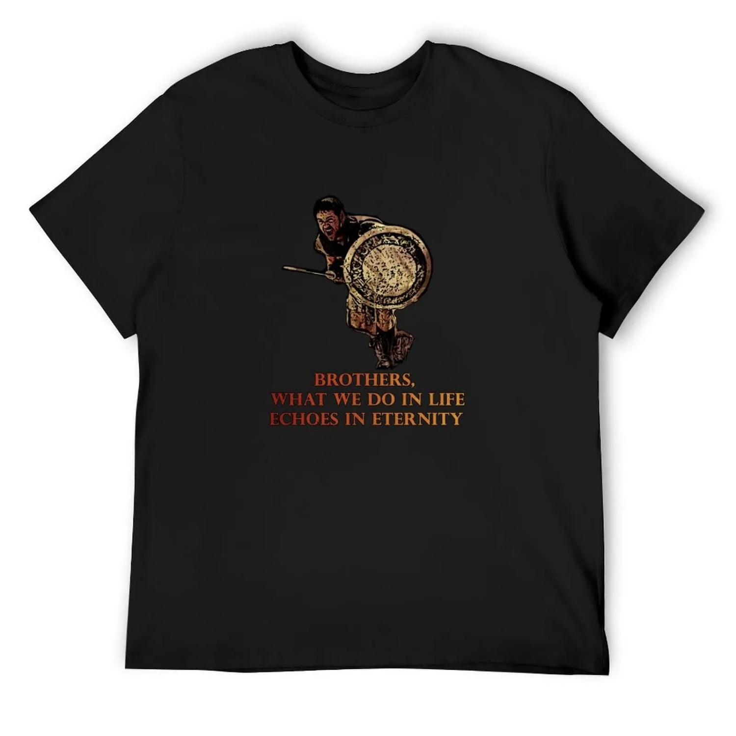 Maximus quote Gladiator tribute T-Shirt tshirts personalised anime shirt oversized graphic tee plain black t shirts men S