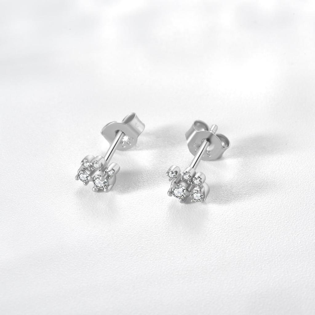 ANDYWEN Srebro próby 925 1 para małych, lekkich, luksusowych kolczyków sztyftowych dla kobiet 2023 wykwintna, delikatna biżuteria