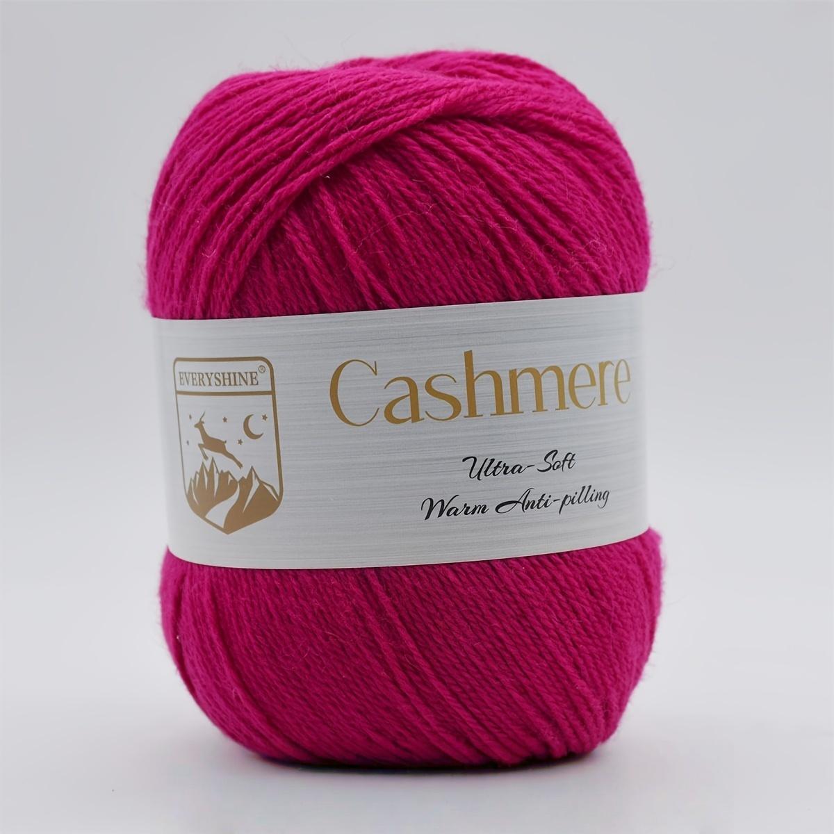 

6 мотков премиальной кашемировой пряжи – 50 г/моток 320 м Мягкая пряжа для вязания и крючком для рукоделия, связанного вручную – Роскошное теплое волокно для шарфов, шапок, свитеров