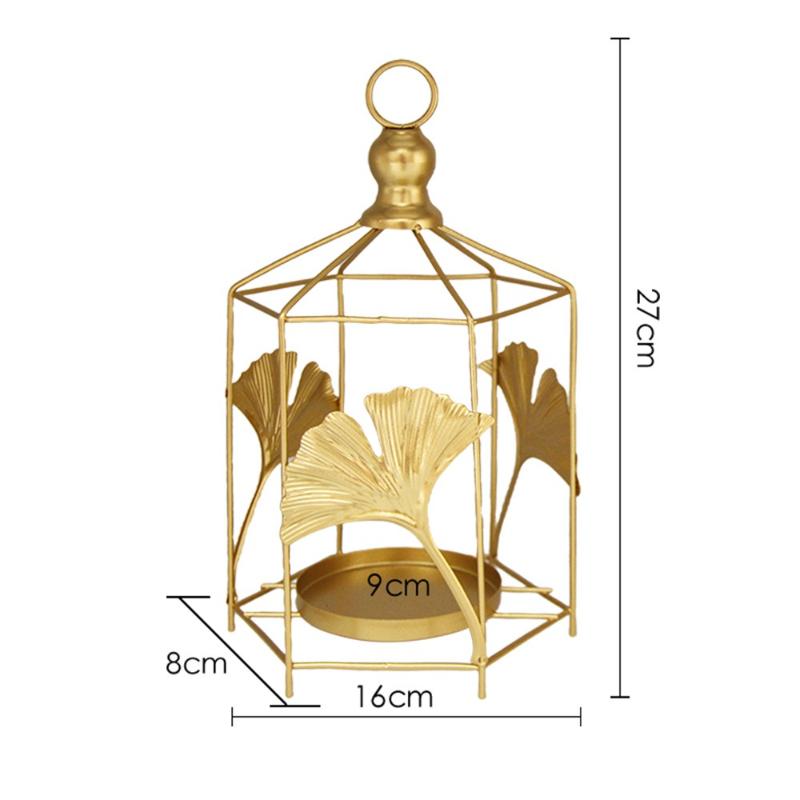 Metal Candle Stick Holder Hanging Birdcage Tealight Lantern Hollow Candle Holders for Table Valentine Patio Indoor Outdoor Gifts