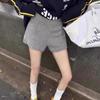 Women’s High Waist Petite Fashionable MIU Style Cashmere Wool Knit Pants - Versatile Autumn Shorts
