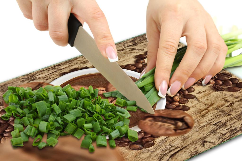 Glass Board Cutting Board 52X40 Coffee