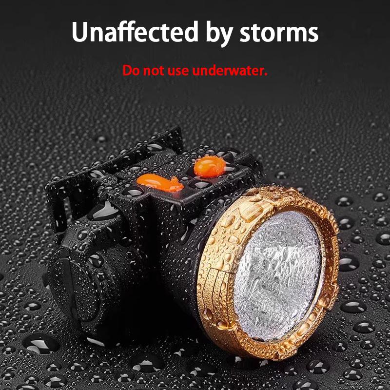 Wysokomocna wodoodporna latarka czołowa LED o dalekim zasięgu, ładowana przez USB, odpowiednia do biwakowania na świeżym powietrzu i noszenia