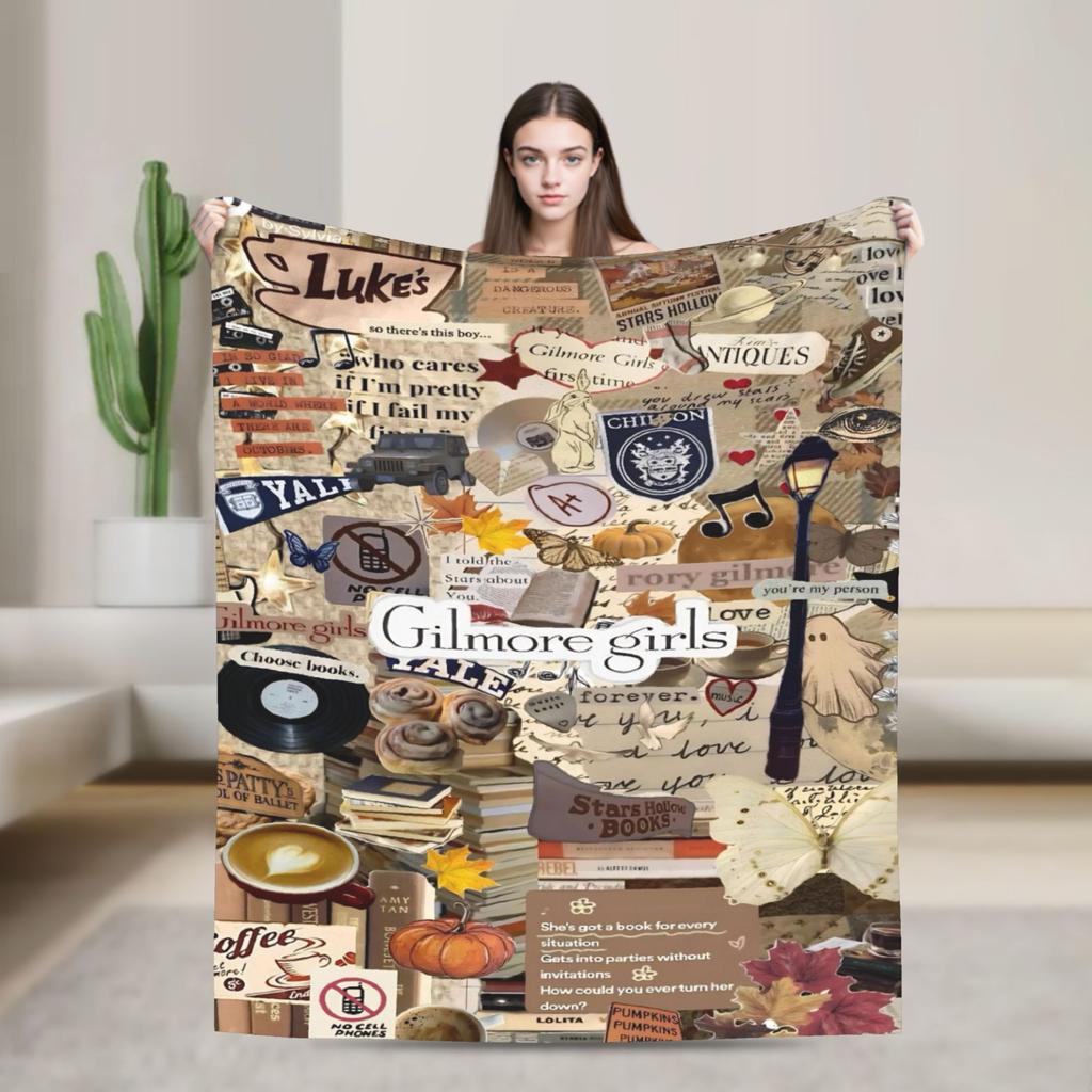 Gilmore Girls TV Show Blankets Quality Warm Soft Throw Blanket Winter Airplane Travel Bedroom Funny Bedspread