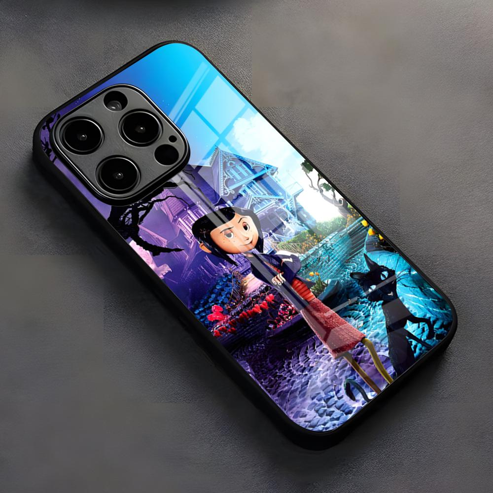 Anime Hot C-Coraline Phone Case For IPhone 17 Pro Max 16 15 14 Pro Max 13 11 X Xs Xr 8 7Plus Silicone Cover