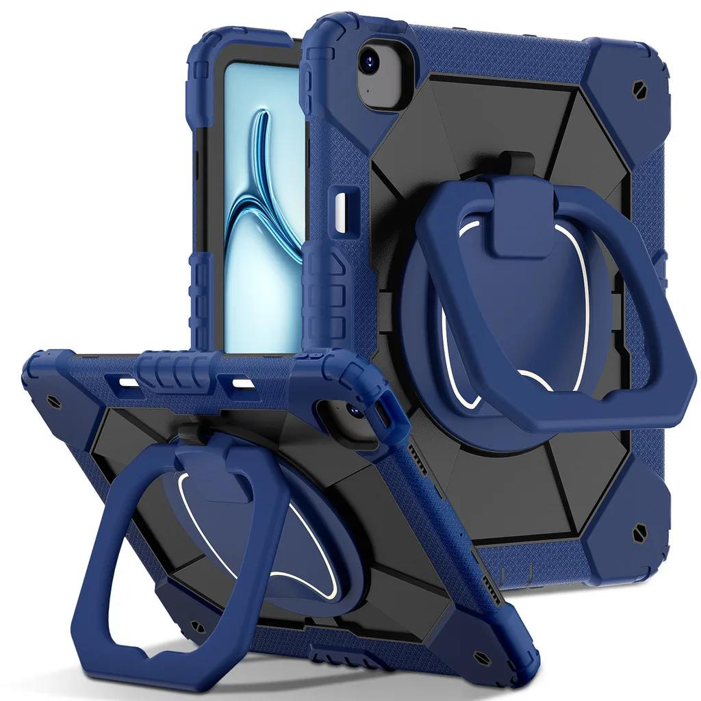 Kids Armor Case for New IPad Air M3/M2 13 Inch 2025 Case for IPad Pro 13 2024 M4 Tablet Funda 360° Rotating Shockproof Cover
