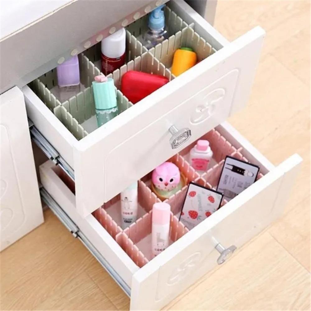 4Pcs DIY Combination Space-Saving Partition Board Closet Separator Drawer Divider Drawer Organizer