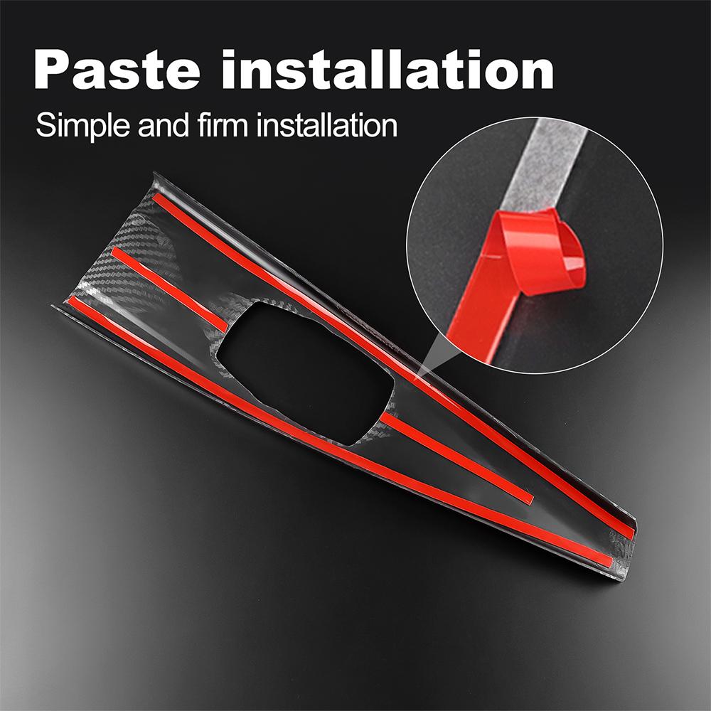 ABS Carbon Fiber Texture for BMW 3 4 Series 3GT F34 F30 F31 F32 F33 F36 2014 2018 320i Multimedia Panel Center Gear Shift Stick