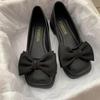 Flat-bottomed Bow Small Leather Shoes Autumn New Mary Jane Non-slip Pregnant Women Doudou Single Shoes Ladyshoes