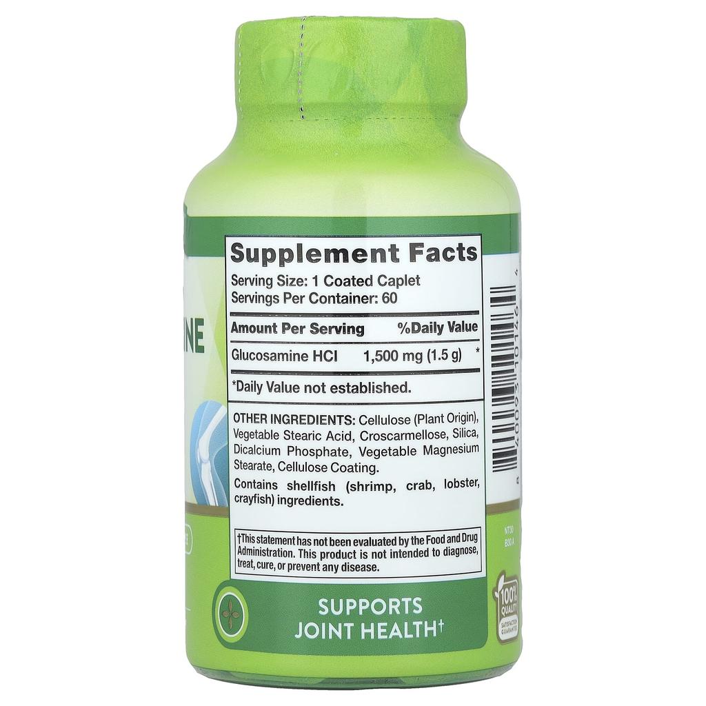 Nature'S Truth, Glucosamine Hcl, Mega Strength, 1,500Mg, 60 Coated Tablets