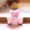 Small Ball Coal Pendant Keychain Ornament With Pp Cotton Soft Plush Gift For