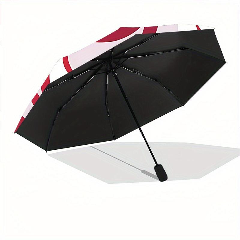 1pc Wolf Sakura Automatic Open/Close Umbrella, Portable Folding Umbrella for Travel,suitable as a gift for various festivals
