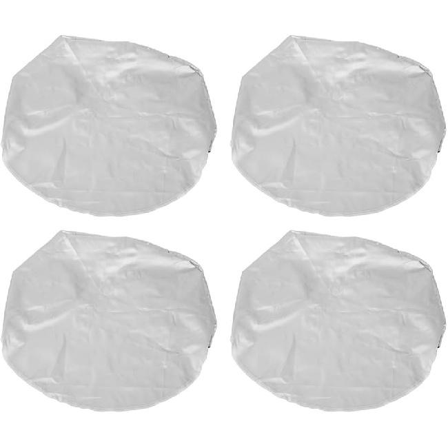RV Tire Cover, Pack of 4 Polyester Fiber 27"-29" Wheel Tyre Protector Case Dirtproof Sun Rain Snow Protector Wheel and Tire Cover Replacement for Car