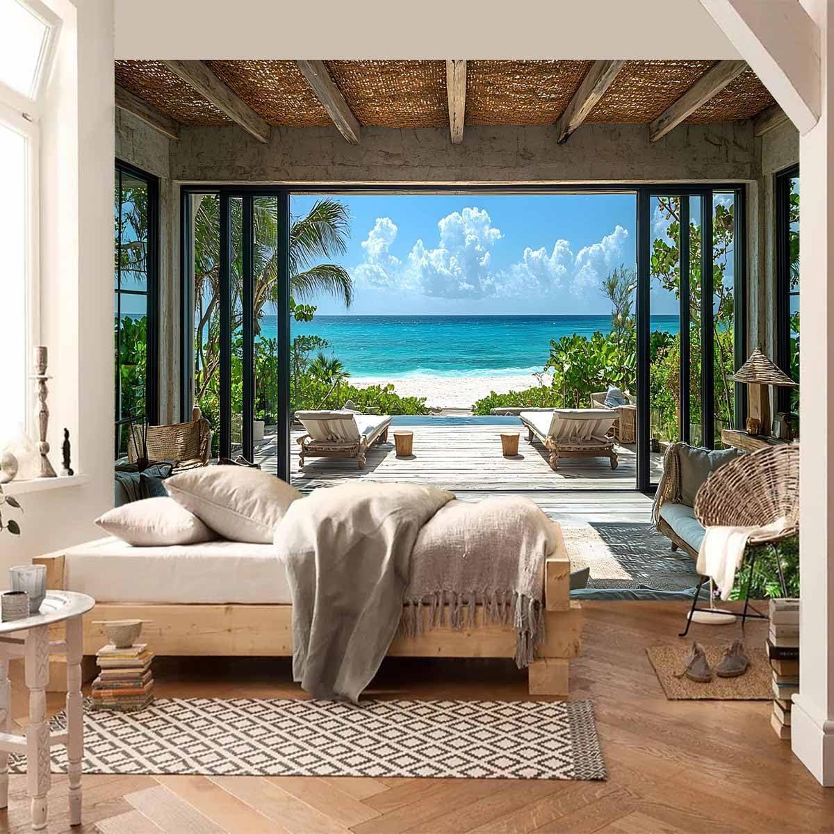 Tapestry Fendrom beach ocean sea tropical island 75x100