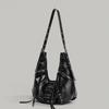 Fibbia per cintura Donna Borsa di lusso firmata e borse PU Rivetto Tasche multiple Y2K Grande capacità Borse a tracolla grandi tote