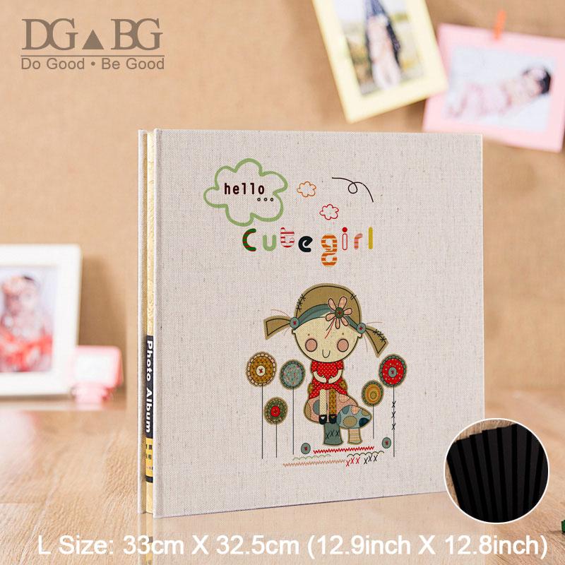 

DIY Photo Album Photos Large Kids Family Photo Albums Cute Girl Album Children s Gift Self-Adhesive Dust-Free air-Free Glue Free