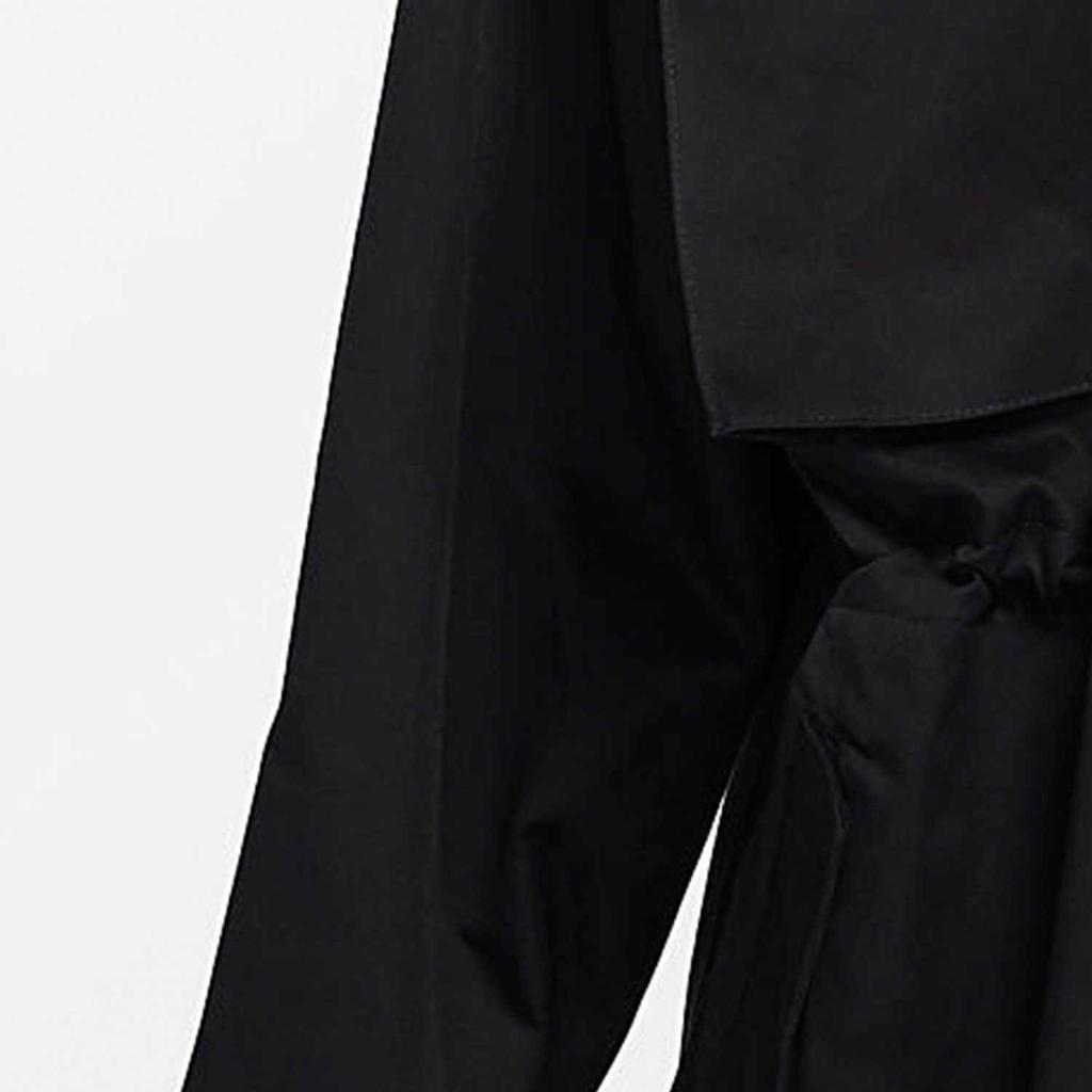 Nike Sw Collection Essentials M65 Outdoor Casual Multi-Pocket Loose Fit Waist-Adjustable Stand Collar Jacket Women Jacket Black DD5986-010