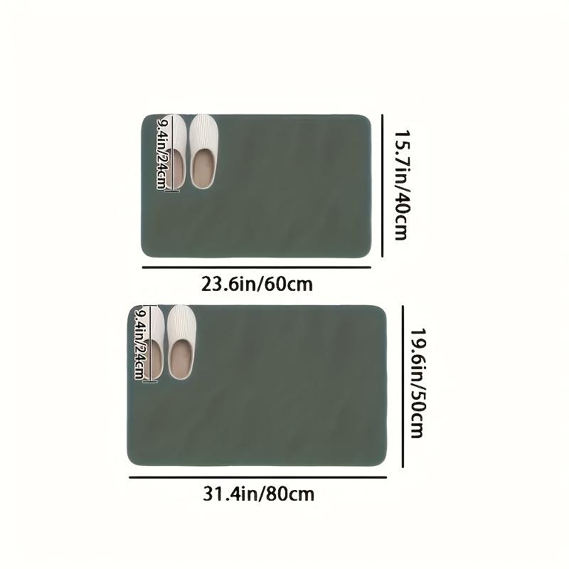 Geometric Line Wind Bathroom Diatom Mud Carpet Quick suction Anti slip Washable Shower Room Entrance Floor Mat