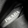 Pristine PRADA Short Boots Monolith Logo Lace-up Boots Black Women 36 1U363M Used