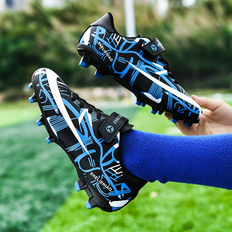 Chaussures de football haut de gamme chaussures de football pour hommes  grandes chaussures d'entraînement assassin chaussures à ongles de jeunesse  Ag nail adulte chaussures de football en cuir cassé acheter à prix
