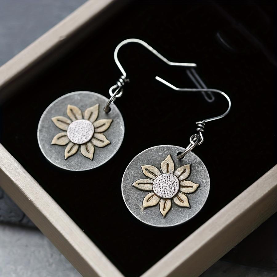 

Vintage sunflower earrings, a stylish keepsake for trendsetters