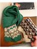 Women's Versatile Wool Blend Fair Isle Scarf for Autumn and Winter