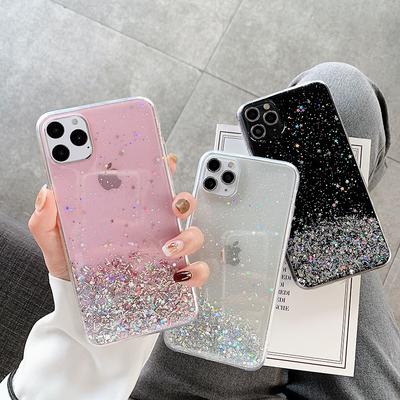 Luxus Mode Stern Pailletten Glitzer Handyhülle Für iPhone 11 12 13 14 15 16 Pro Max XS XR X 7 8 Plus SE Weiche Bling Puder Abdeckung