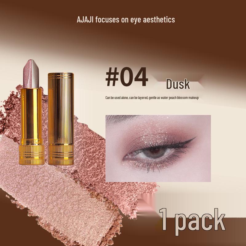 

AJAJ Двухцветный мерцающий карандаш для теней - Золотой бриллиант, Глиттер-хайлайтер, Водостойкий и потостойкий, Не смазывается (Оттенок 522) 3.5g